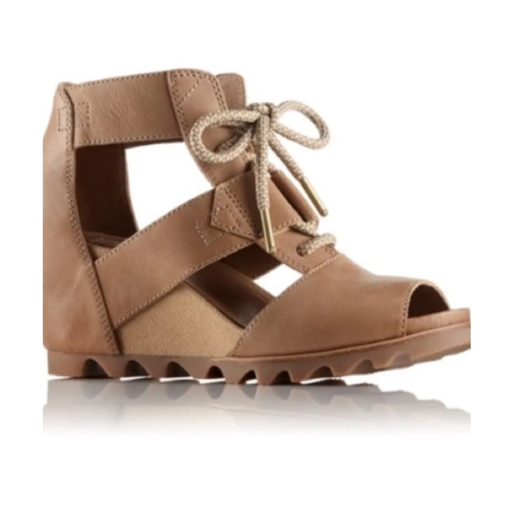 Sorel Joanie lace up wedge sandals